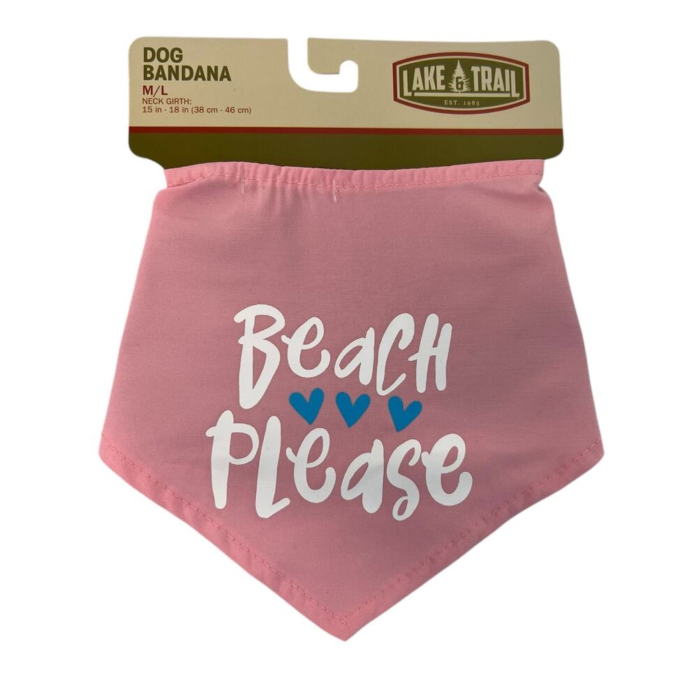 Lake & Trail Beach Please Dog Bandana